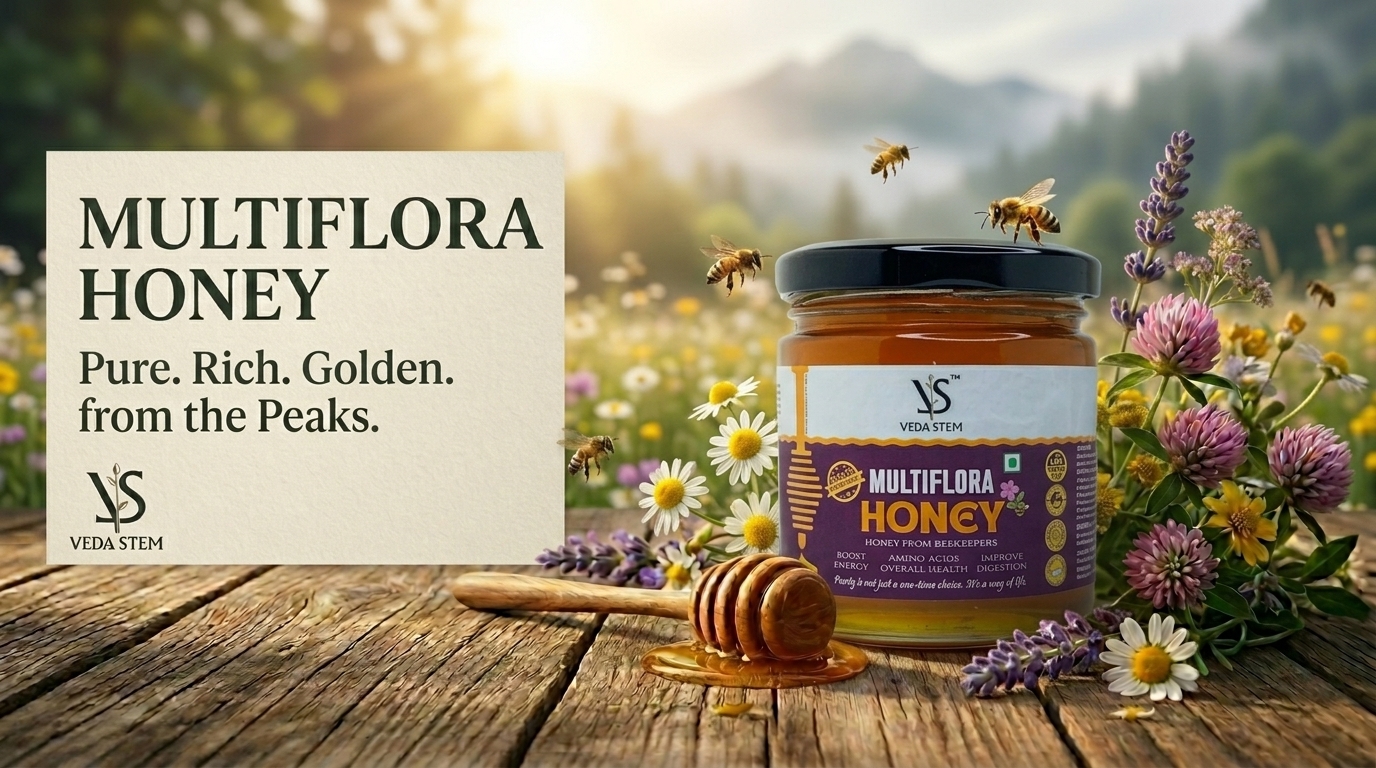 Nature’s Pure Gift by Veda Stem, Multi-Flora Honey of India